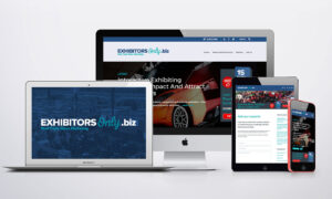 responsive website design and logo design launch for exhibitors only