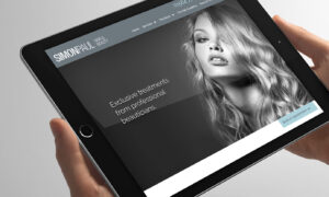 responsive website design launch for simon paul hair