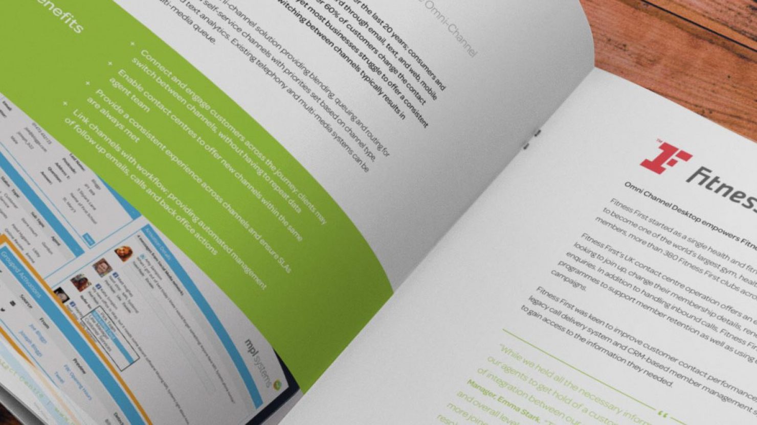 A4 brochure design and print for MPL Systems Warwick