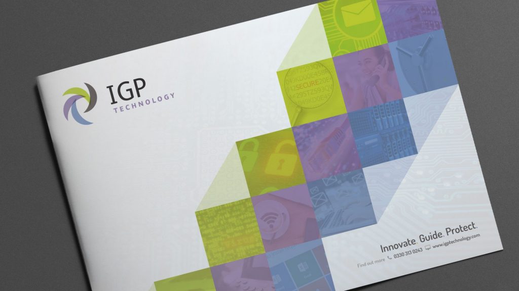 brochure design example for IGP technology birmingham