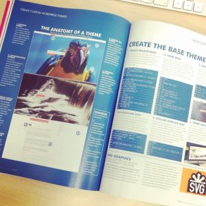 web designer magazine spread featuring article by chris woodley solihull