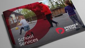 Printed colour brochure for Premier Active