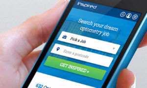 inspired selections responsive optometry recruitment job website design