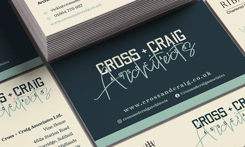 cross and craig solihull architects logo design colab digital