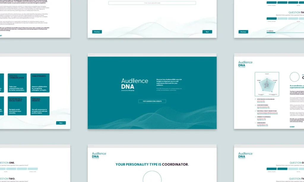 audience dna website concepts colab digital