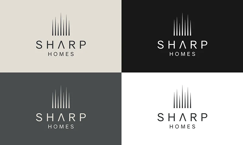 sharp homes property developer logo colab digital
