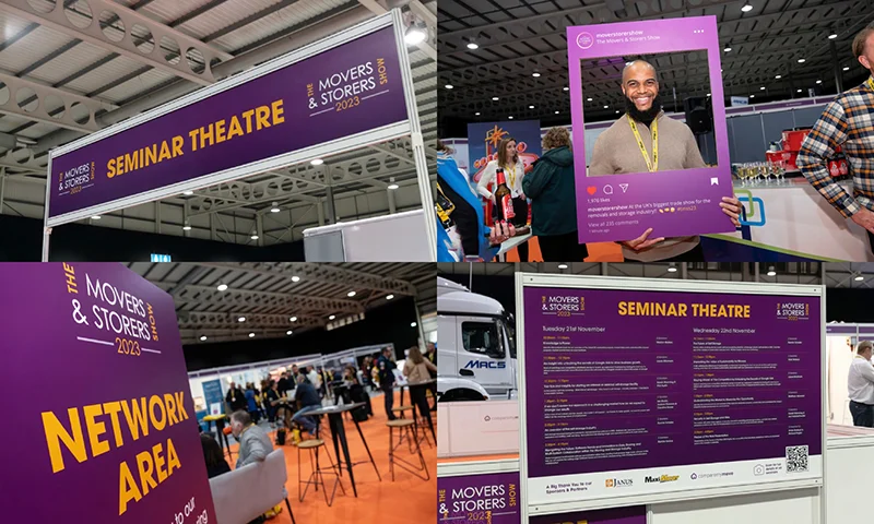 movers storers show event signage colab digital