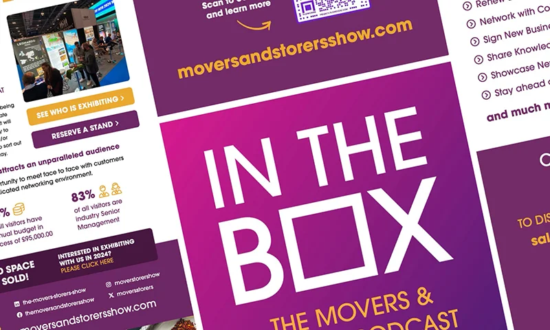 movers storers show graphic signage colab digital