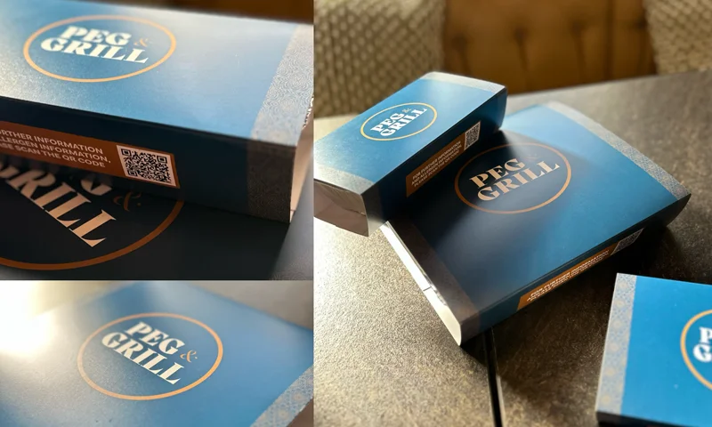 peg and grill restaurant packaging design colab digital