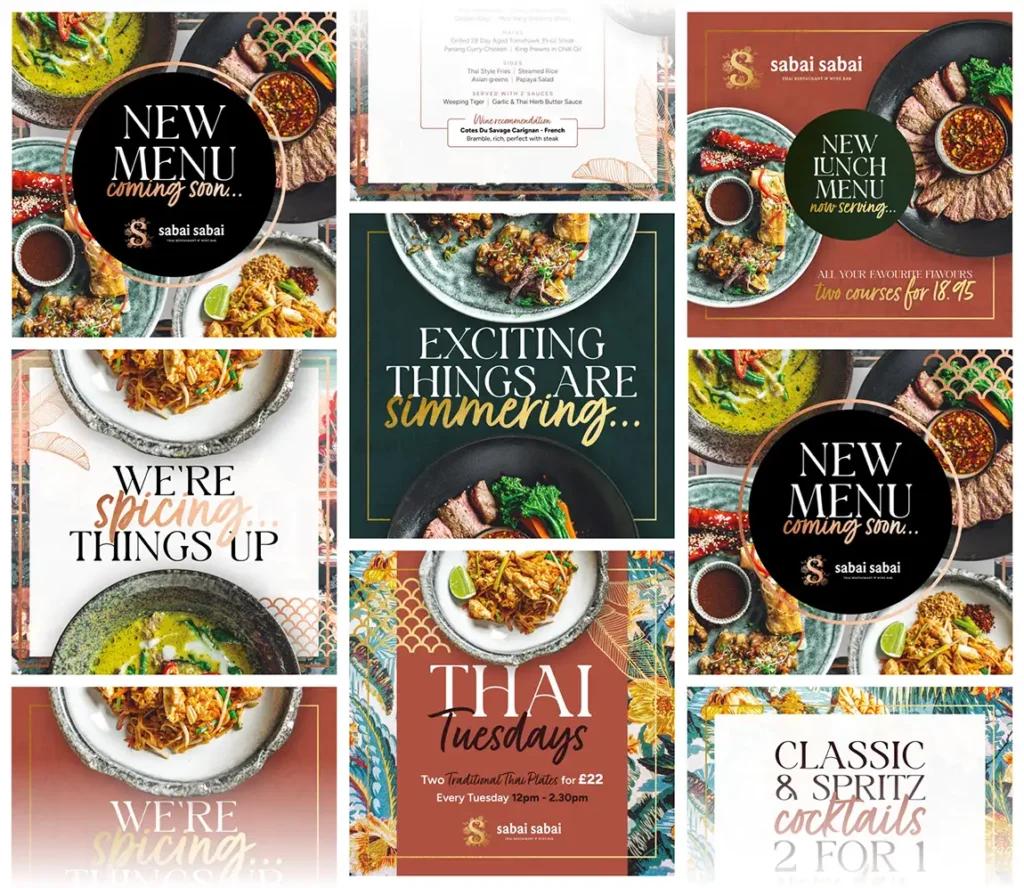 sabai sabai solihull social media graphic design colab digital