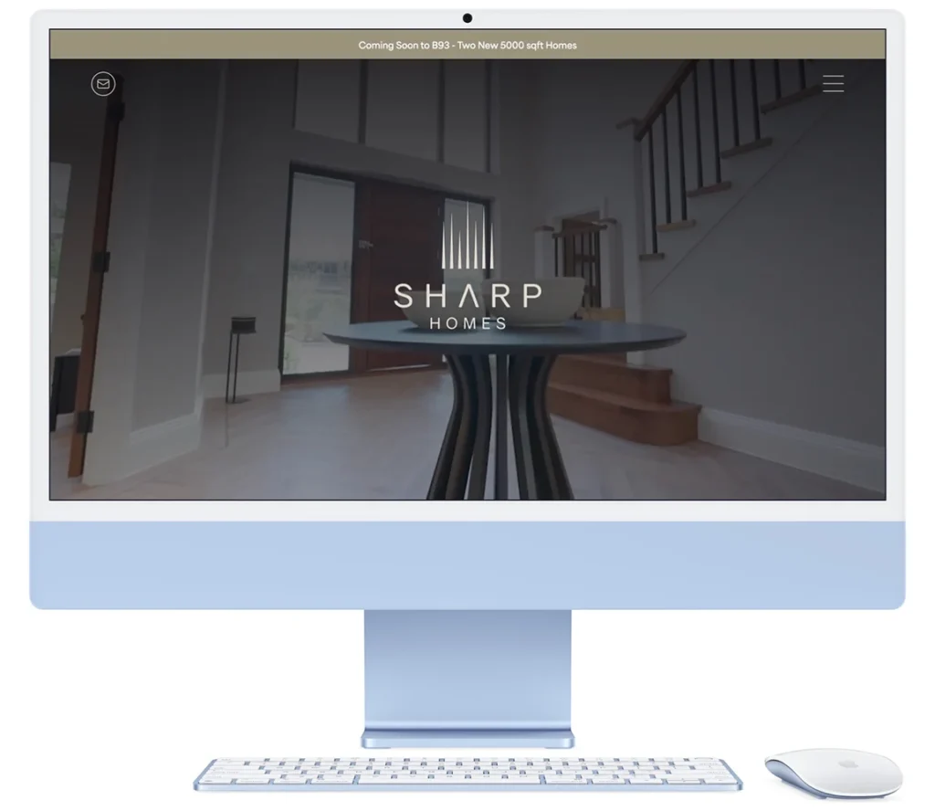 sharp homes property developer website colab digital