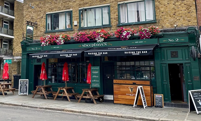 sheephaven bay camden pub branding signage colab digital