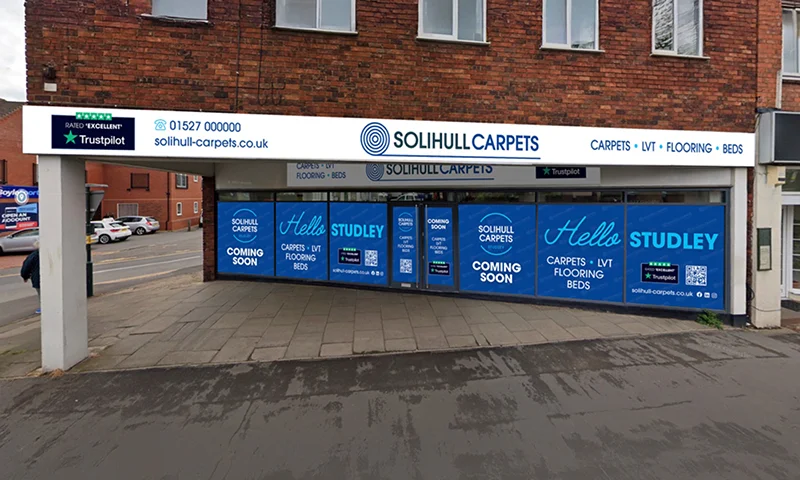 solihull carpets shop signage colab digital