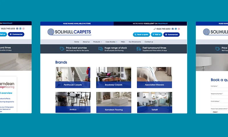 solihull carpets website colab digital