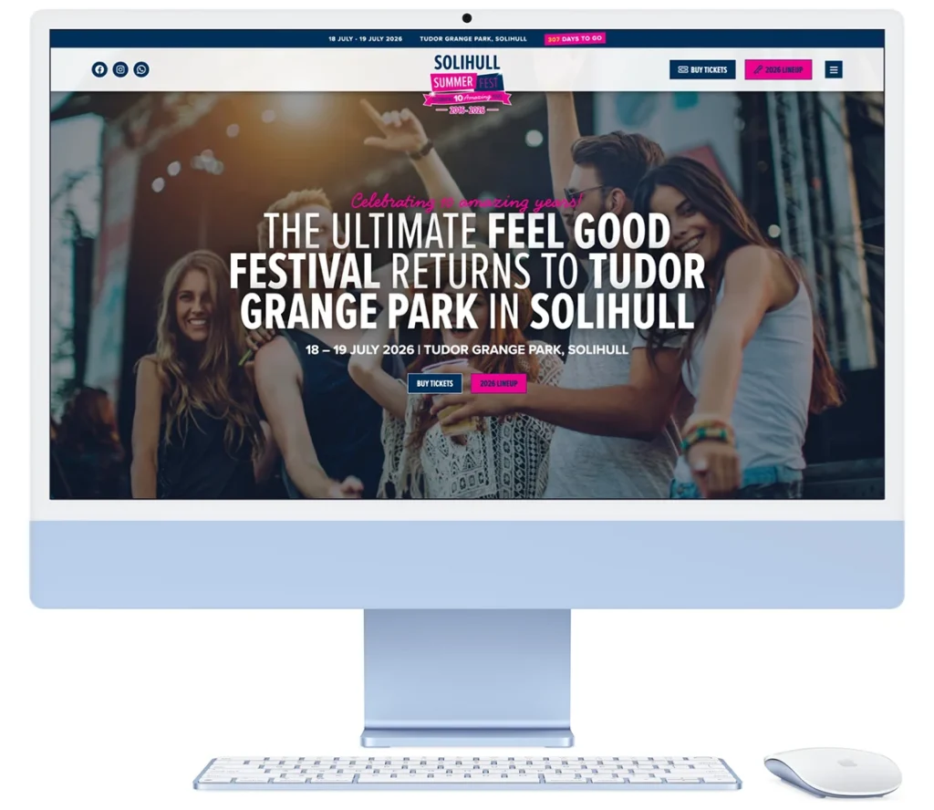 solihull summer fest web design colab digital