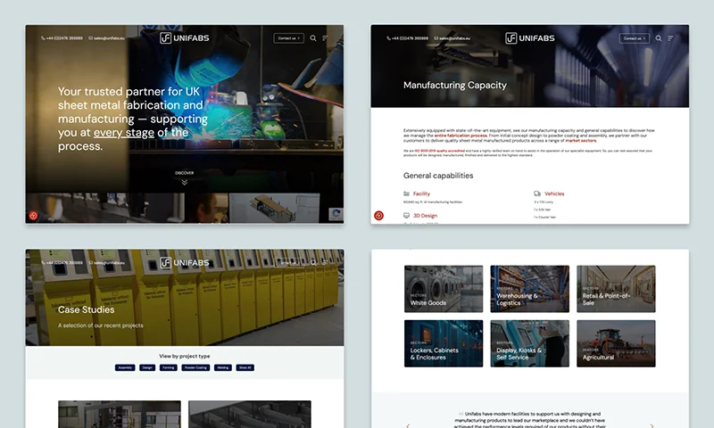unifabs wordpress website colab digital