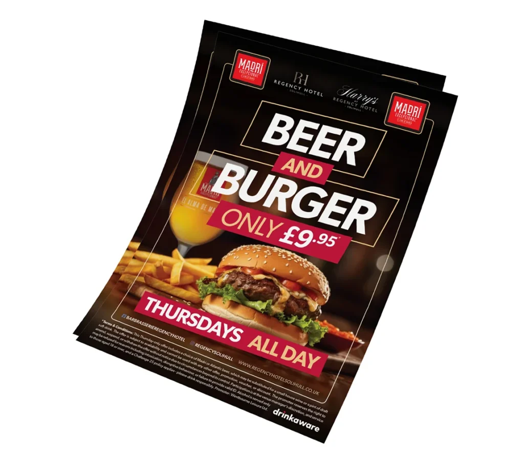 westbourne leisure burger campaign flyer design colab digital