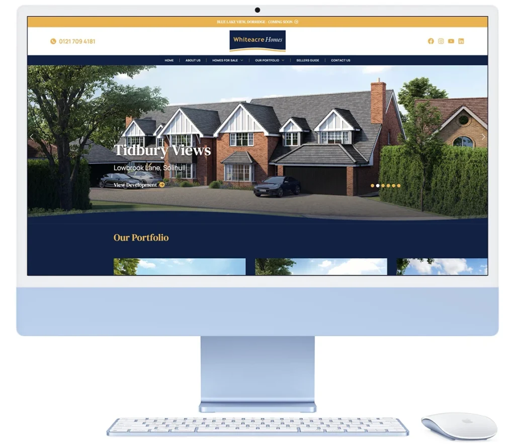 whiteacre homes solihull web design colab digital