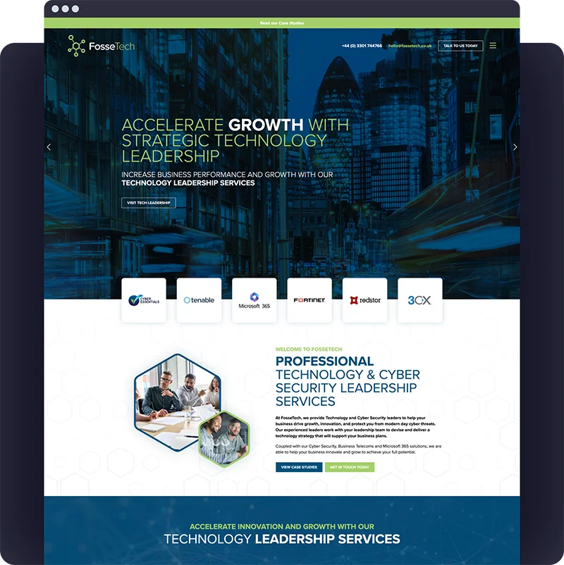 technology company wordpress website by colab digital